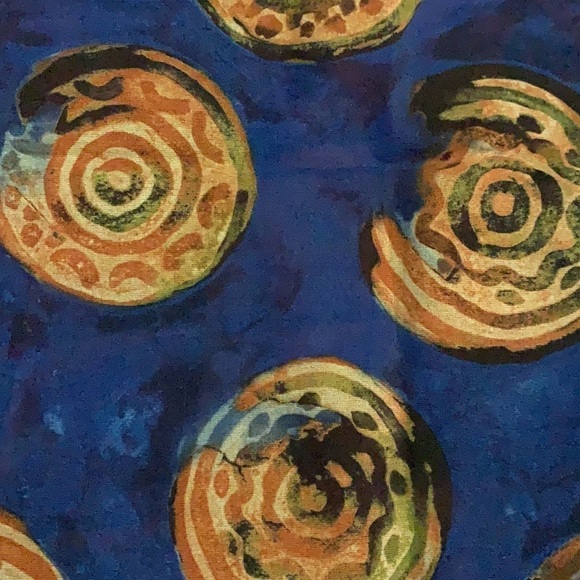 ART of the Scarf blue scarf made in Italy - Picture 3 of 3